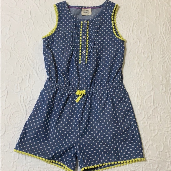 Mini Boden Other - Mini Boden Girls polka dot romper 6-7